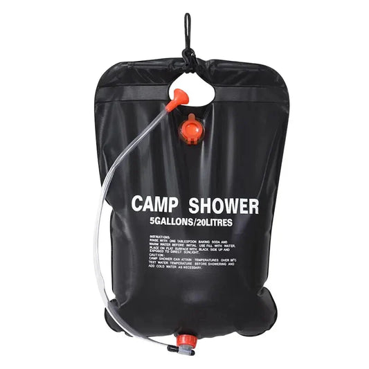 20 to 40 L Foldable Solar Camping Shower Bag