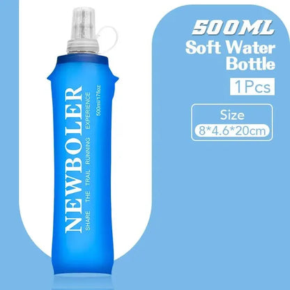 250 to 500 mL TPU Soft Flask Folding Water Bottle Collapsible for Hiking
