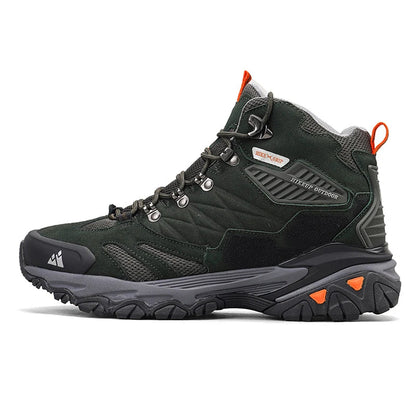 Men’s Leather Hiking Boots – Tactical Outdoor Ankle Shoes for Trekking