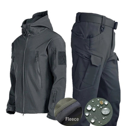 Men’s Tactical Softshell Set – Waterproof Jacket & Pants for Outdoor & Hiking