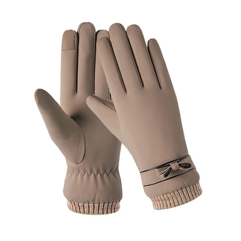 Women's Winter Gloves Fleece-Lined with Touchscreen Function