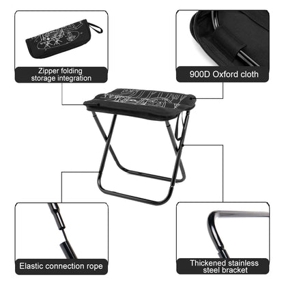 Widesea Camping Stool – Foldable, Lightweight with Zipper Storage