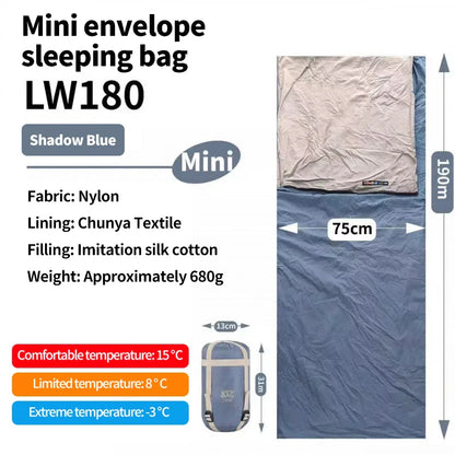 Ultralight Adult Sleeping Bag Compact Waterproof Washable Down Cotton