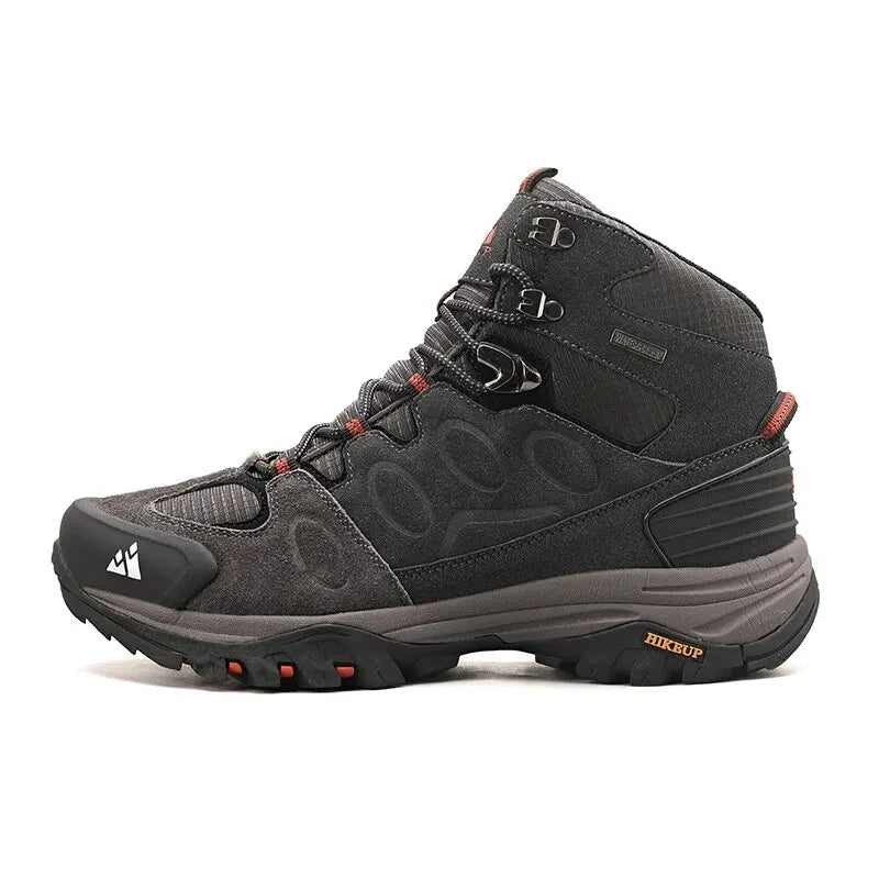 Men’s High Top Suede Hiking Boots Lace Up Non Slip for Winter