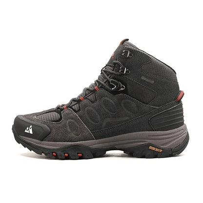 Men’s High Top Suede Hiking Boots Lace Up Non Slip for Winter