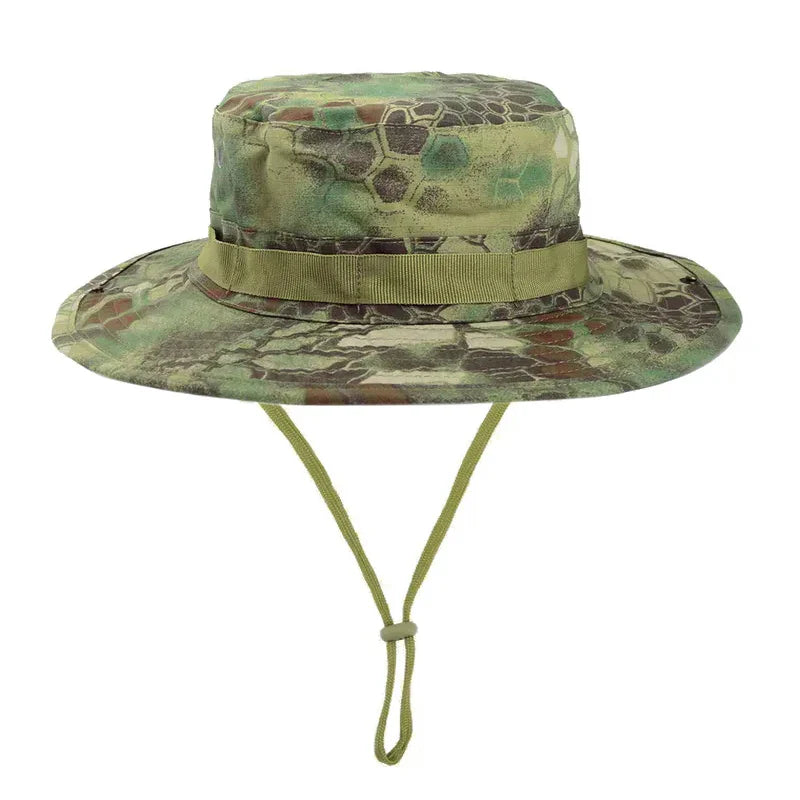 Camouflage Boonie Hat Wide Brim Unisex Foldable Sun Hat