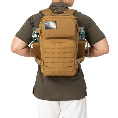 25 L MOLLE Tactical Backpack EDC Hiking Rucksack with Bottle Holder