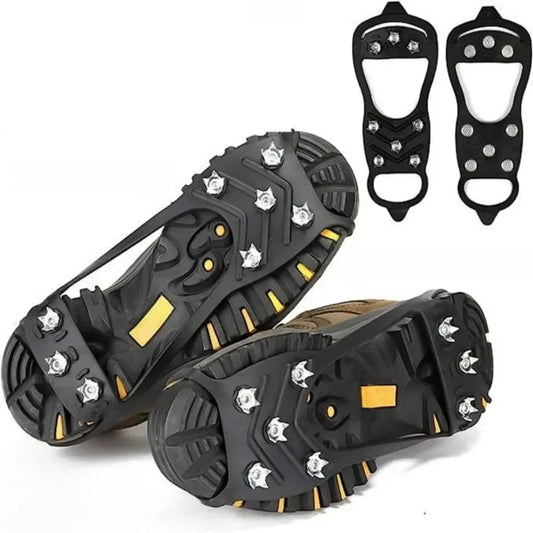 8 Teeth Ice Gripper Spikes for Shoes Winter Anti Slip Crampons