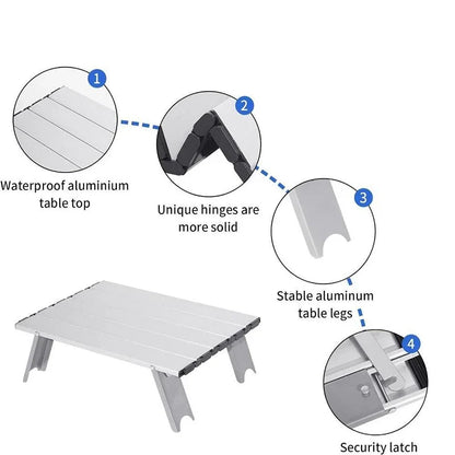 Ultralight Folding Camping Table Portable Aluminium Alloy