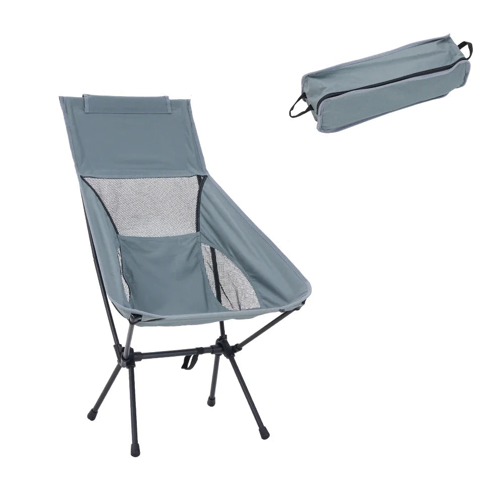 Folding Camping Chair with Backrest Portable for Camping