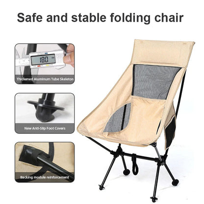 Outdoor Chair – Folding Ultralight with Footrest