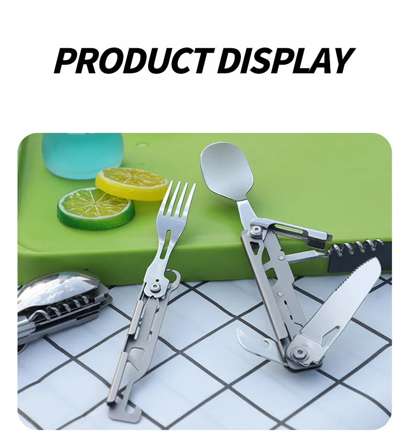 Stainless Steel Survival Card Tool Portable with Knife and Saw