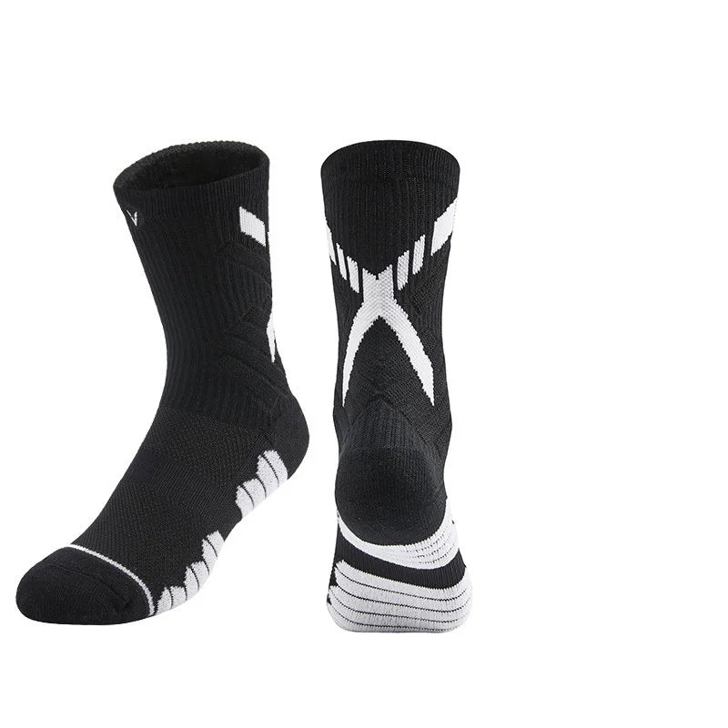 Unisex Mid Calf Hiking Socks Thick Non Slip