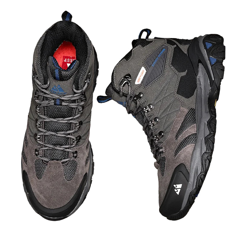 Men’s Leather Hiking Boots Ankle Height for Trekking
