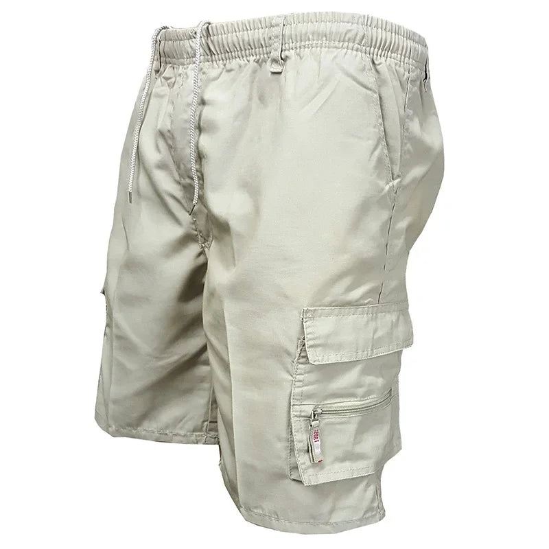 Men’s Hiking Cargo Shorts Lightweight Quick Dry Multi Pocket Elastic Waist