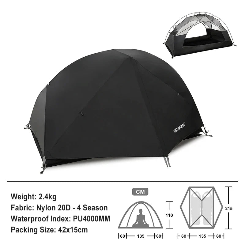 Ultralight 20D Nylon Camping Tent Portable Waterproof