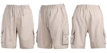 Men’s Hiking Cargo Shorts Lightweight Quick Dry Multi Pocket Elastic Waist
