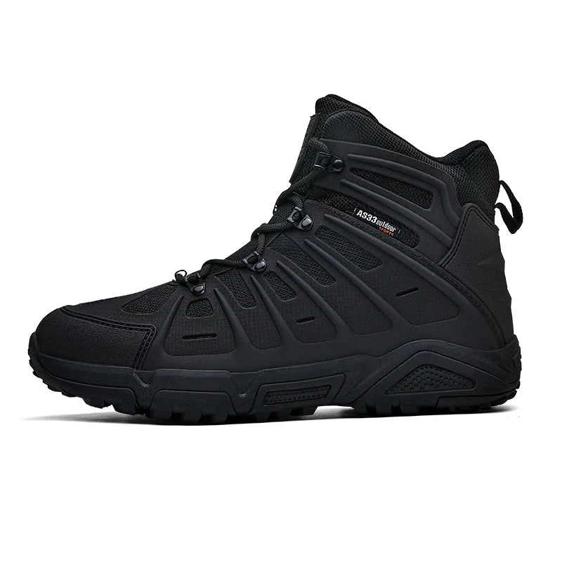Men's Winter Hiking Boots – Waterproof Leather, Non-Slip Grip, High Top Protection