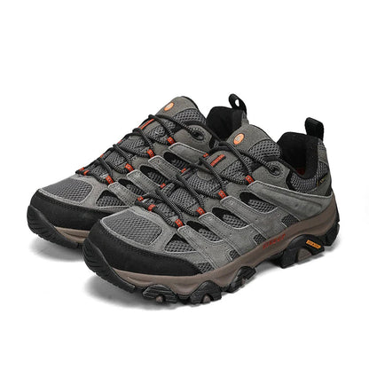 Men's Leather Hiking Sneakers for Trekking and Climbing