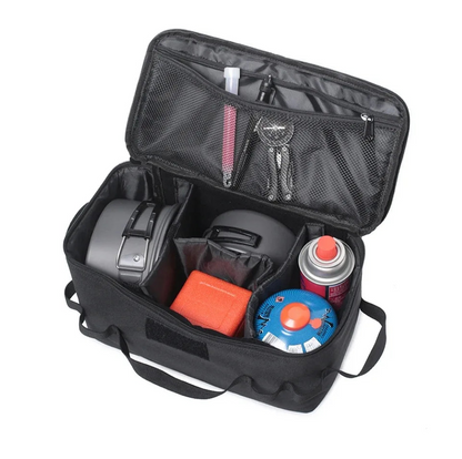 Camping Gas Canister Storage Bag Large Capacity with Tool Pockets