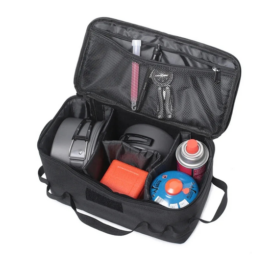 Camping Gas Canister Storage Bag Large Capacity with Tool Pockets