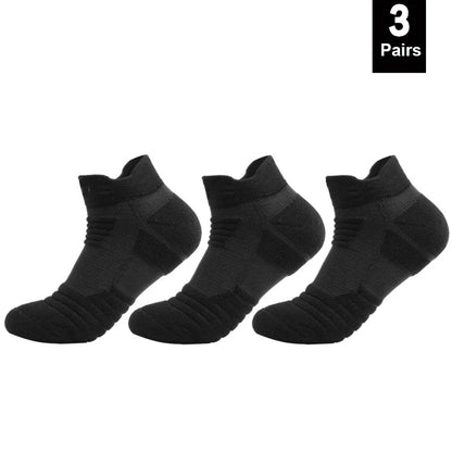 3 Pairs Cotton Crew Socks Breathable Anti Slip Unisex 38 to 44