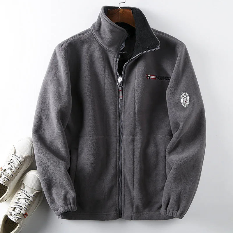 Men’s Thickened Wool Winter Jacket Casual Coat