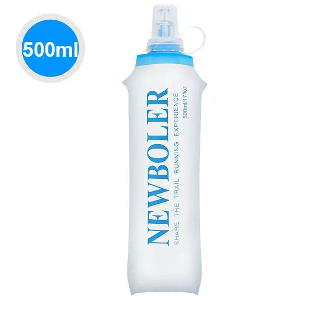 150 to 750 mL Collapsible Silicone Water Bottle for Hiking and Camping
