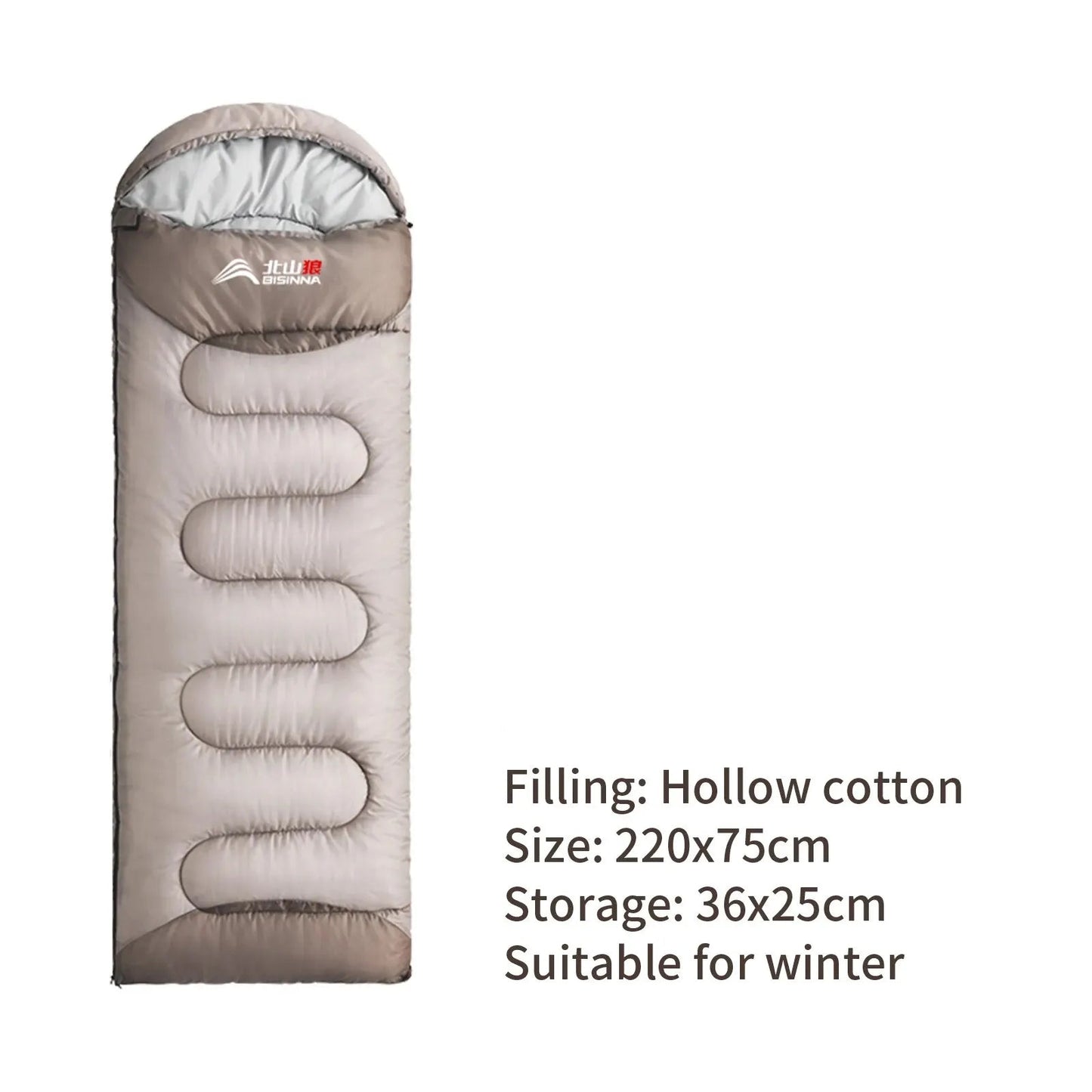 Ultralight Waterproof Winter Envelope Sleeping Bag for Backpacking