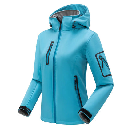 Women’s Winter Softshell Jacket – Waterproof & Warm for Hiking and Outdoor Use