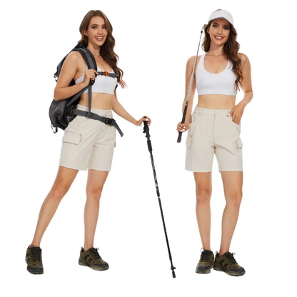 Women’s Hiking Shorts Quick Dry Waterproof Ripstop with Zipper Pockets