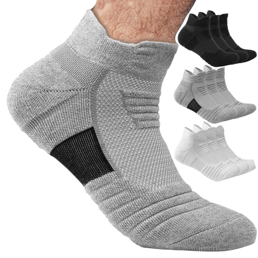 3 Pairs Cotton Crew Socks Breathable Anti Slip Unisex 38 to 44