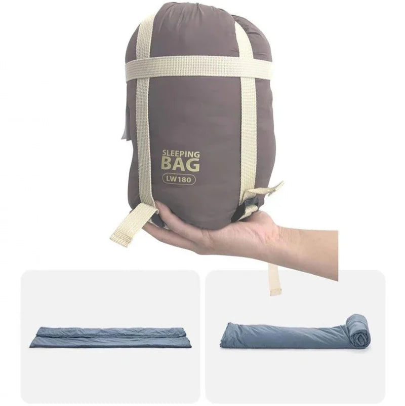Ultralight Adult Sleeping Bag Compact Waterproof Washable Down Cotton