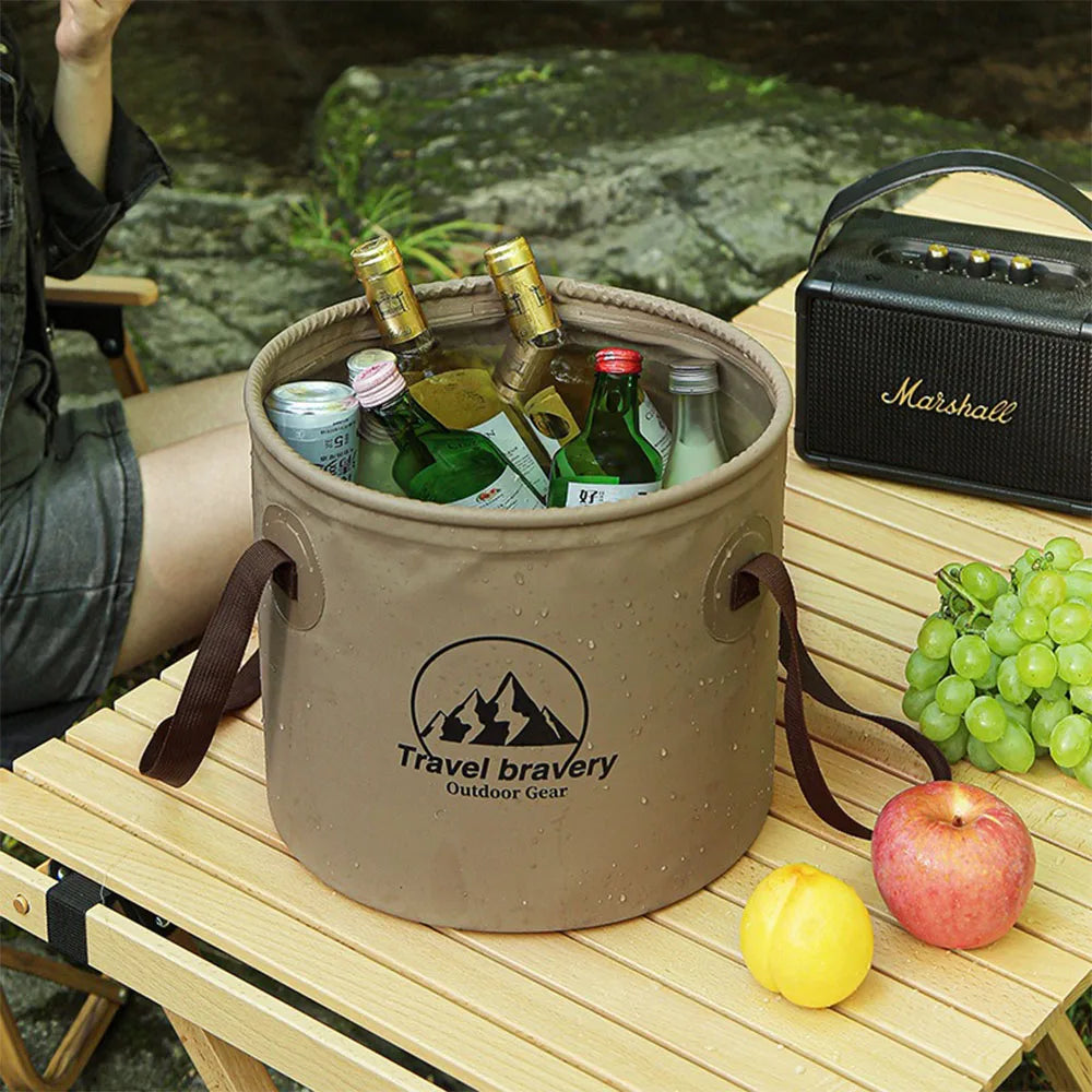 Portable Storage Bucket for Camping Accessories Organizer Bag