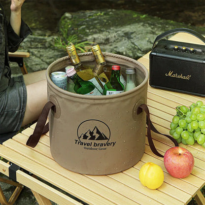 Portable Storage Bucket for Camping Accessories Organizer Bag