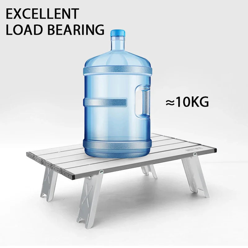 Ultralight Roll Up Folding Camping Table Portable Aluminium Alloy