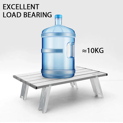 Ultralight Roll Up Folding Camping Table Portable Aluminium Alloy