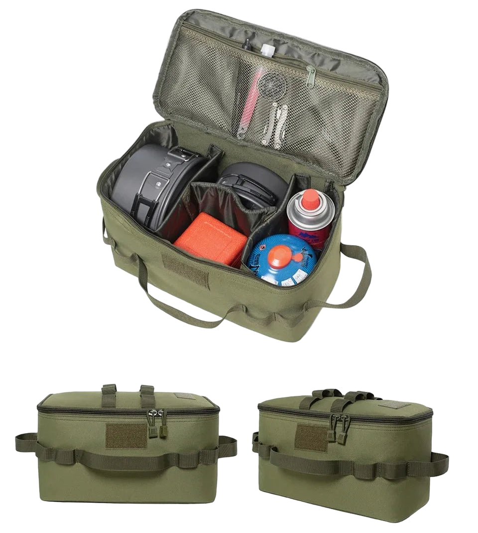 Camping Gas Canister Storage Bag Large Capacity with Tool Pockets