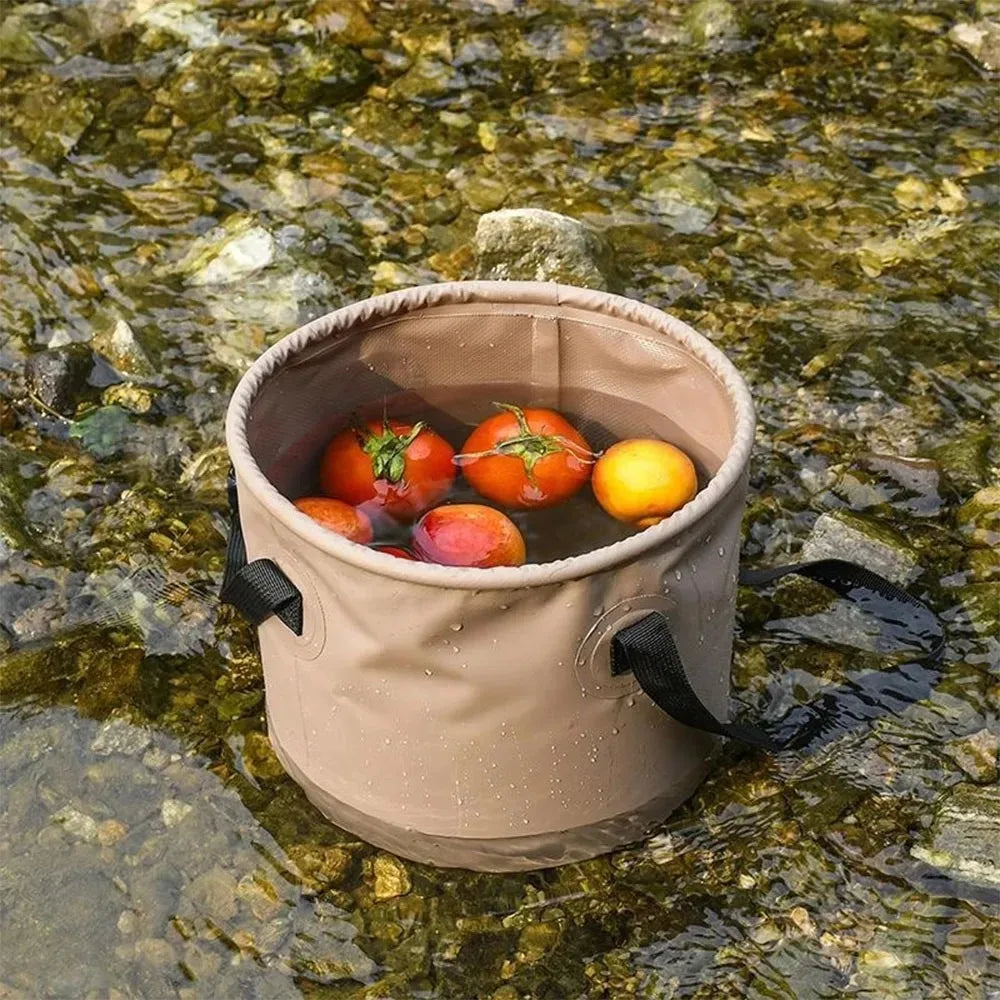 Portable Storage Bucket for Camping Accessories Organizer Bag