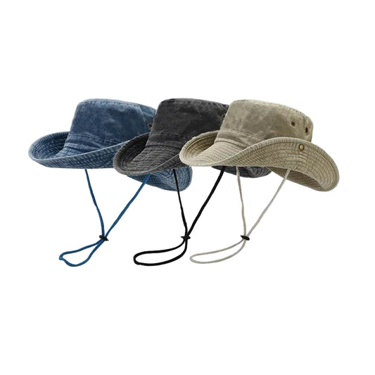 Unisex Cotton Bucket Hat Four Seasons Sun Cap