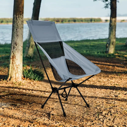 Portable Folding Camping Chair – With Backrest for Fishing, Beach & Outdoor Use