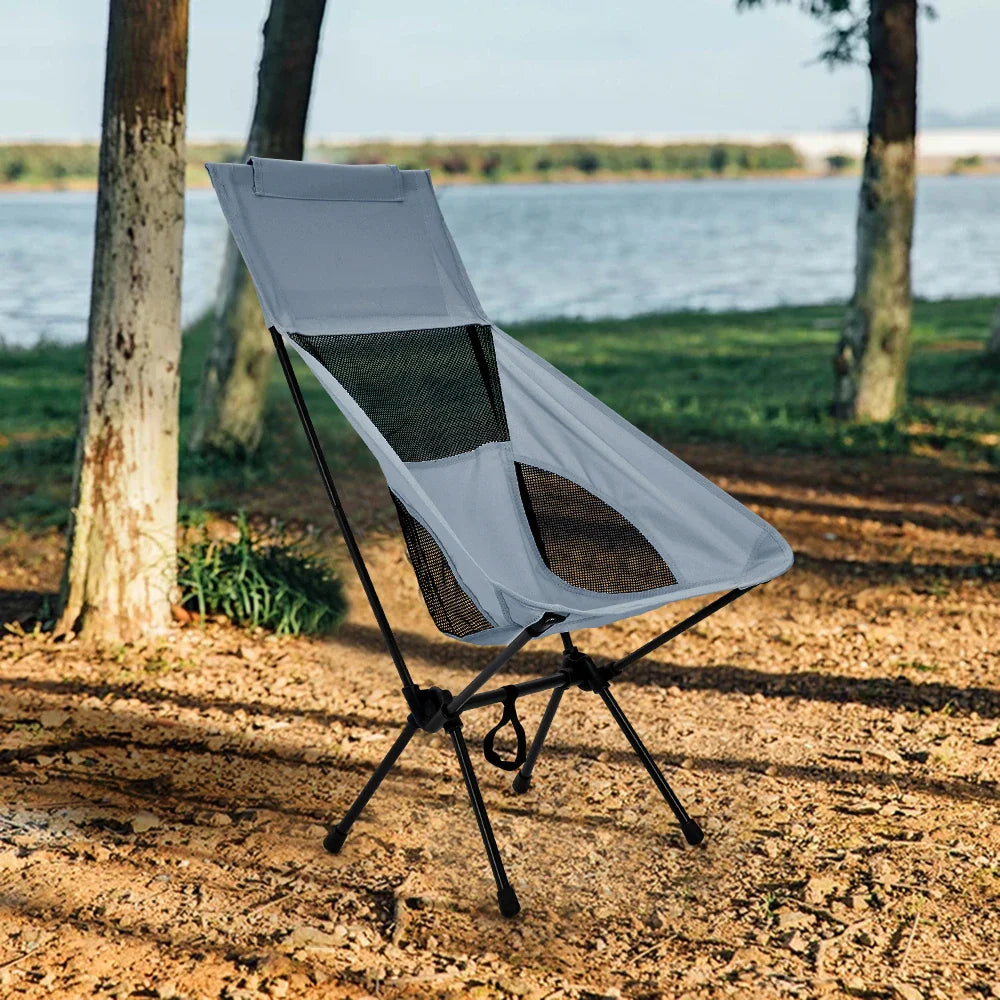 Folding Camping Chair with Backrest Portable for Camping