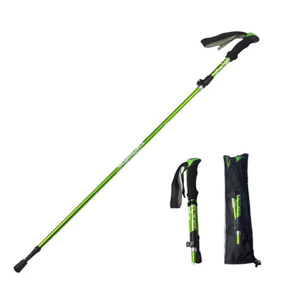 Telescopic Trekking Pole 5 Section Folding Portable with Carry Bag