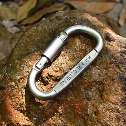 4–6PCS Aluminum Carabiner Set – Lightweight Outdoor EDC Clips