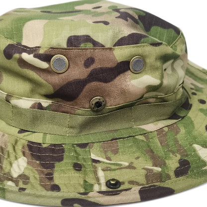 Camouflage Boonie Hat Wide Brim Unisex Foldable Sun Hat