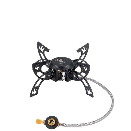 3800W Windproof Camping Stove – Lightweight Portable Gas Burner for BBQ & Outdoor Cooking