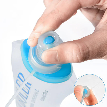 150 to 750 mL Collapsible Silicone Water Bottle for Hiking and Camping