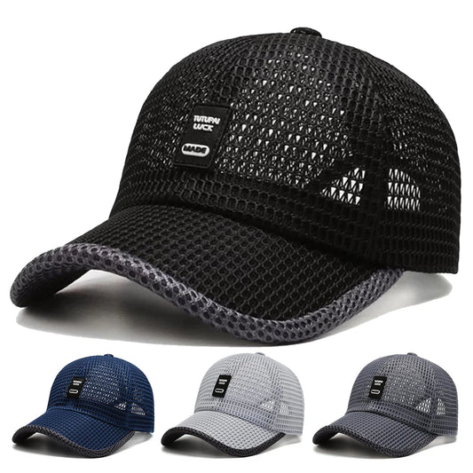 Unisex Mesh Baseball Cap – Lightweight & Adjustable Outdoor Hat for Spring and Summer