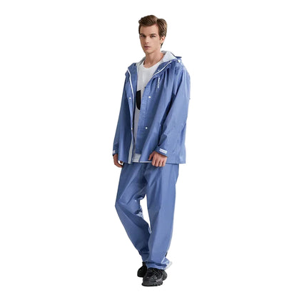 Adult Reflective Rain Suit Waterproof Jacket and Pants