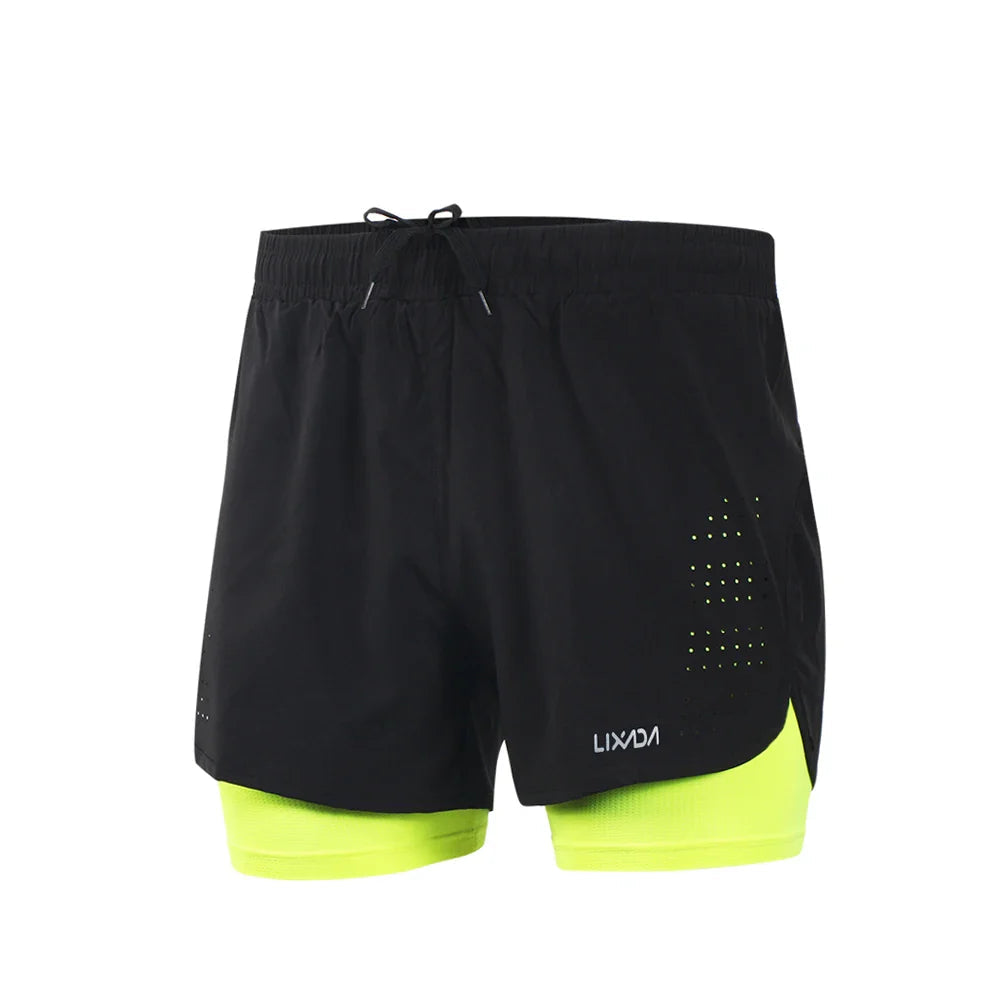 Men’s Quick Dry 2 in 1 Hiking Shorts with Longer Liner